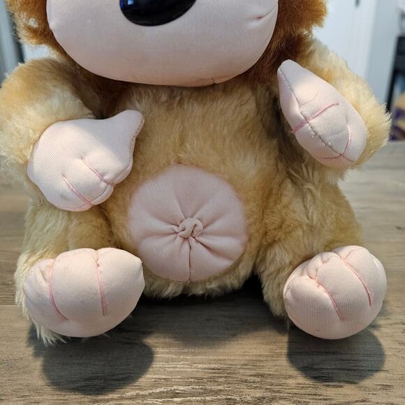Vintage Cuddle Wit Lion Stuffed Animal Plush Soft Toy 10" Tan Brown Collectible - Picture 4 of 11